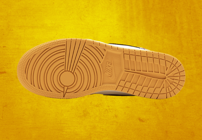 AIR JORDAN 1 YELLOW OCHRE – GRADE SCHOOL Bottom View