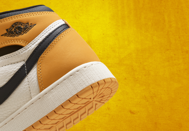 AIR JORDAN 1 YELLOW OCHRE – GRADE SCHOOL ISO BACK View