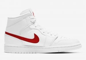 Air Jordan 1 Mid White Red BQ6472 106 Release Date 1