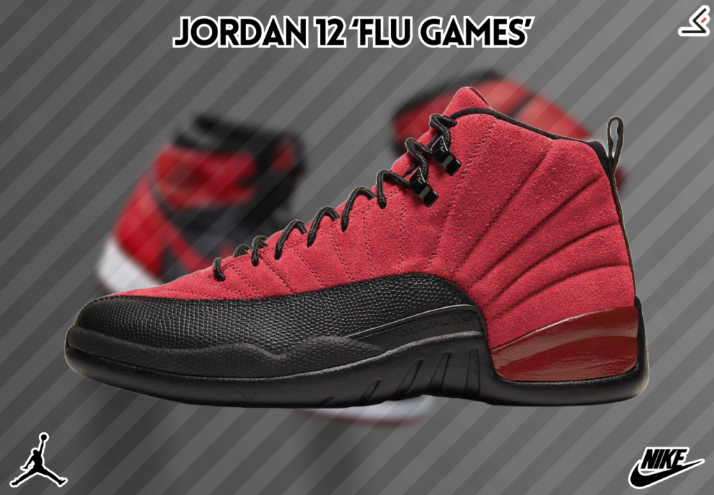 Jordan 12 ‘flu Games 
Greatest Black And Red Jordans Ever