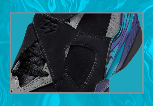 Jordan “Aqua” 8s Front Iso View