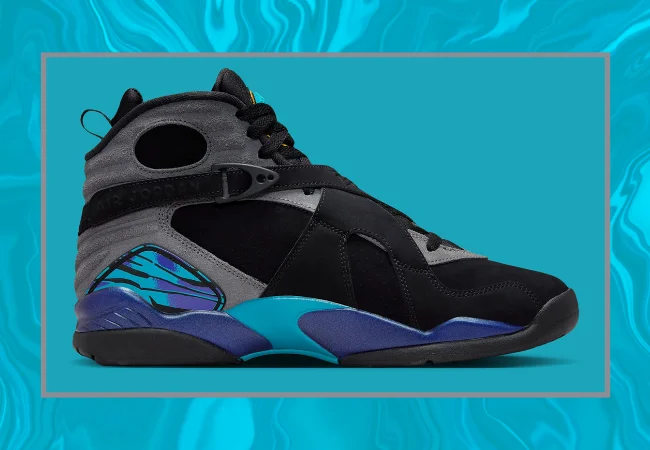 Jordan “Aqua” 8s Right Side View