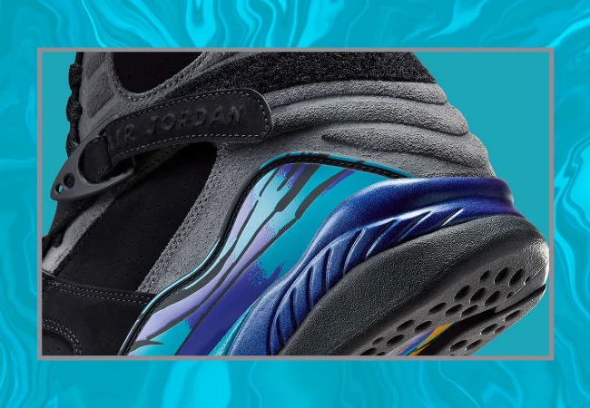 Jordan “Aqua” 8s Back Iso View