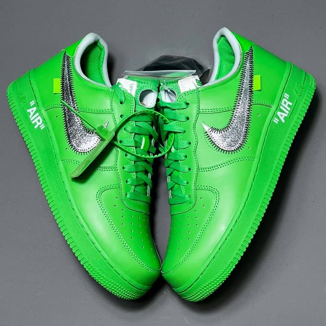 Off White Air Force 1 Low Green Insane Resale Value Off White Air Force 1 Low Green Insane Resale Value