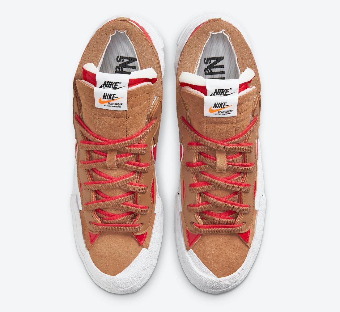 Sacai x Nike Blazer Low Light British Tan Hover View 