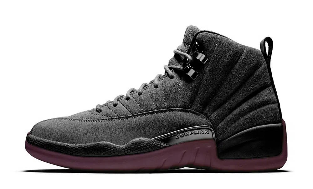 A Ma Maniere X Air Jordan 12 Black Side View